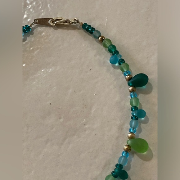 Beaded Seaglass Anklet - Picture 5 of 5